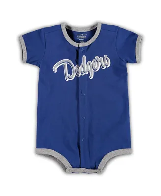 Infant Boys and Girls Royal Los Angeles Dodgers Power Hitter Romper