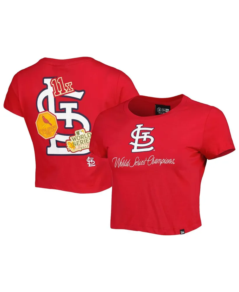 Women's New Era Red St. Louis Cardinals Historic Champs T-shirt
