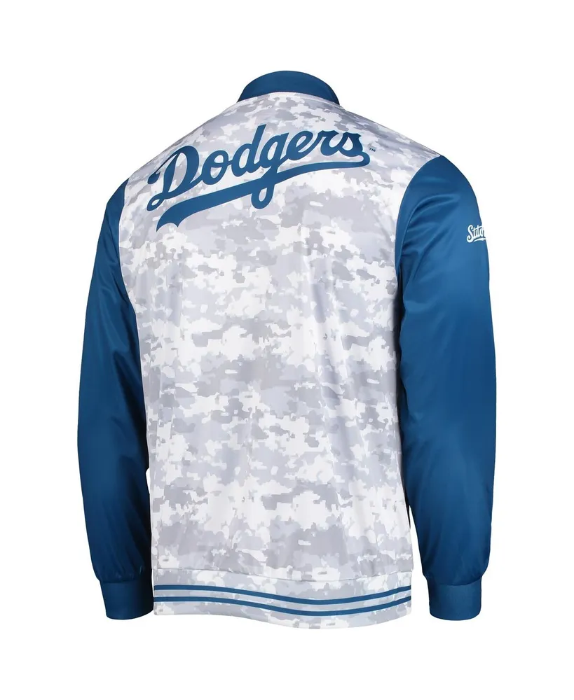 Men's Stitches Royal Los Angeles Dodgers Camo Full-Zip Jacket