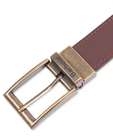 Barbour Men's Reversible Tartan to Leather Belt
