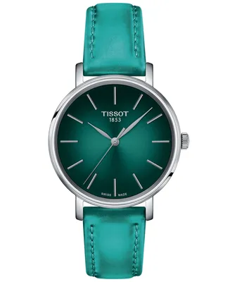 Tissot Women's Swiss Everytime Faux Leather Strap Watch 34mm