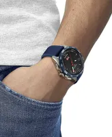 Tissot Men's Swiss T-Touch Connect Solar Blue Textile & Leather Strap Smart Watch 48mm