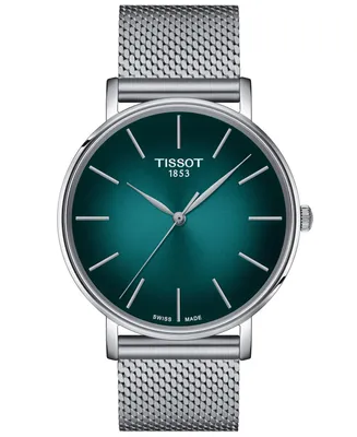 Tissot Men's Swiss Everytime Stainless Steel Mesh Bracelet Watch 40mm