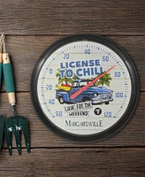 La Crosse Technology 104-134B-Tbp 13.25" "License To Chill" Margaritaville Analog Dial Thermometer