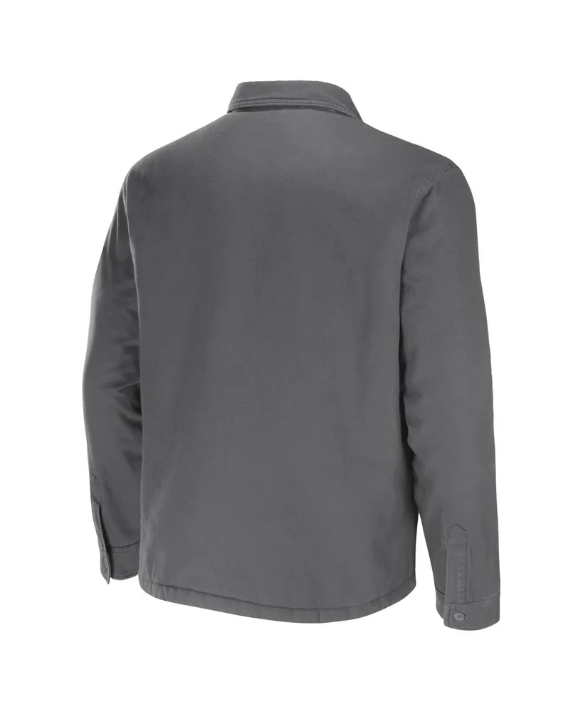 Men's Nfl x Darius Rucker Collection by Fanatics Gray Buffalo Bills Canvas Button-Up Shirt Jacket