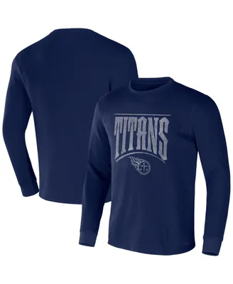 Men's Nfl x Darius Rucker Collection by Fanatics Navy Tennessee Titans Long Sleeve Thermal T-shirt