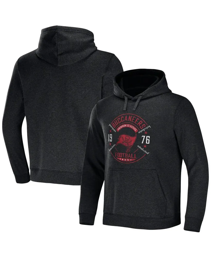 Men's Nfl x Darius Rucker Collection by Fanatics Heather Charcoal Tampa Bay Buccaneers Radar Pullover Hoodie