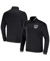 Men's Nfl x Darius Rucker Collection by Fanatics Black Las Vegas Raiders Logo Quarter-Zip Top