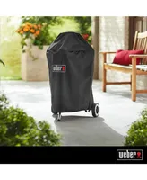 Weber Grill Cover With Storage Bag For Charcoal Grills Black (18-Inch)