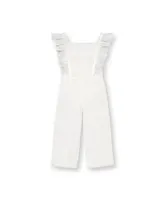 Hope & Henry Baby Girls Wide Leg Short Ruffle Sleeve Jumpsuit