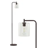 Brightech Elizabeth 66" Led Contemporary Floor Lamp with Glass Shade