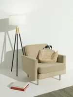 Brightech Levi 61" Led Contemporary Tripod Floor Lamp with Drum Shade