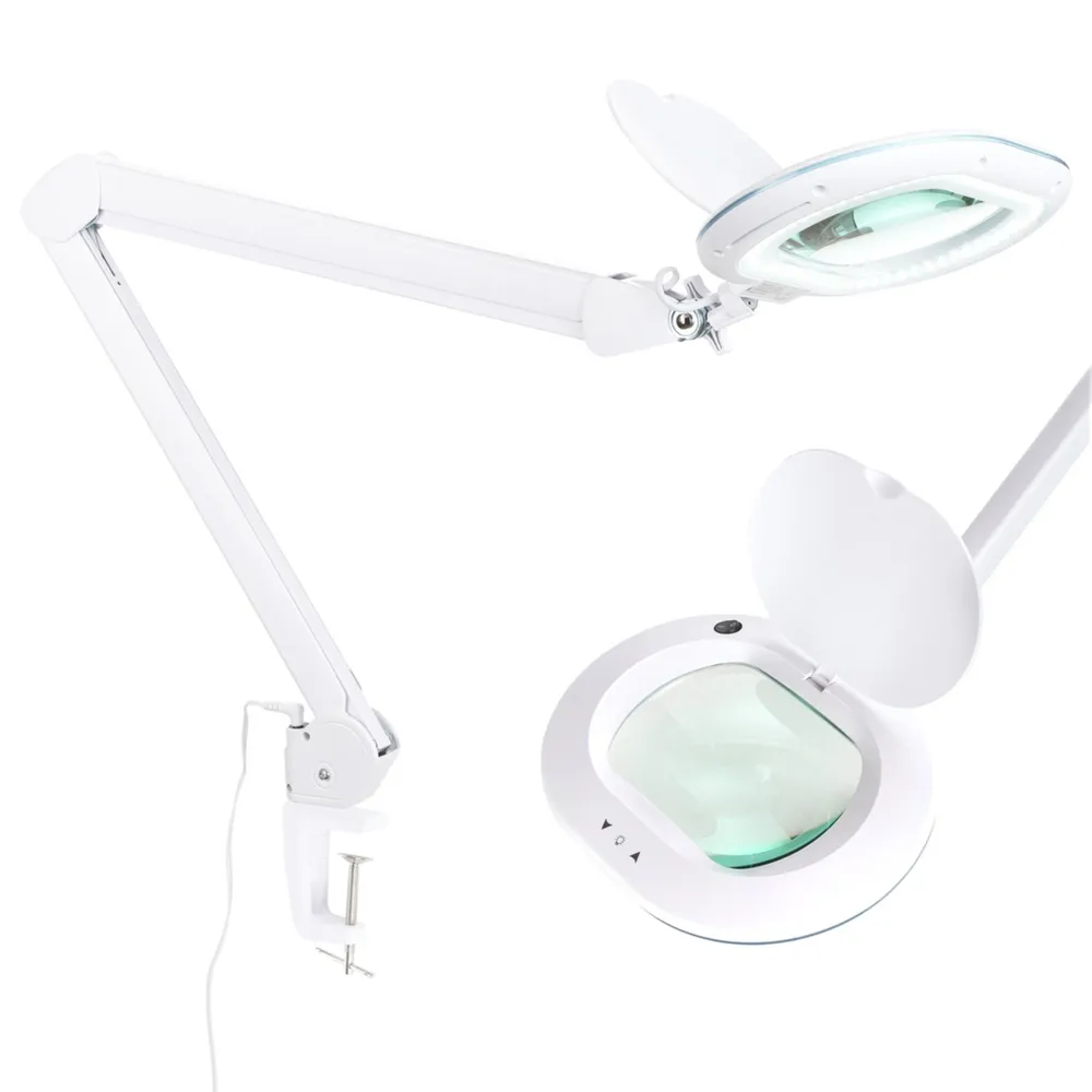 Lightview Pro Led Dimmable Screw Clamp Magnifier Desk Lamp - Xl, (2.25x) 5 Diopter