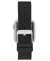 Steve Madden Women's Silicone Debossed Swirl Logo Band designed for Apple Watch 42mm (Series 1-3 only) & 44/45/46/49mm (Ultra & Ultra 2