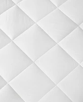 Madison Park Quiet Nights Quilted Diamond Down Alternative Waterproof 300 Thread Count Cotton Sateen Mattress Pad