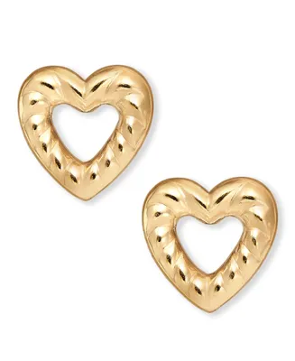 Lola Ade 14k Gold-Plated Open Heart Stud Earrings