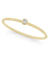 Lola Ade 14k Gold-Plated Cubic Zirconia Minimalist Ring