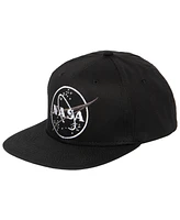 Nasa Men's Circle Logo Flat Bill Baseball Adjustable Cap