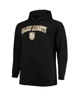 Men's Black Vegas Golden Knights Big and Tall Fleece Pullover Hoodie