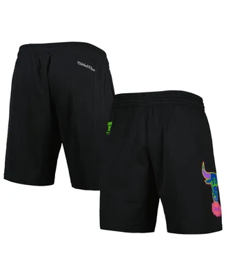 Men's Mitchell & Ness Black Chicago Bulls Hardwood Classics Color Bomb Energy Shorts