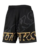 Men's Mitchell & Ness Black Milwaukee Bucks Big Face 4.0 Fashion Shorts