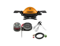 Weber Q1200 Liquid Propane Grill Orange All-In-One