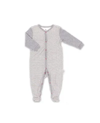 Snugabye Baby Boys or Girls Stripe Sleeper Coverall, 1 Piece Set