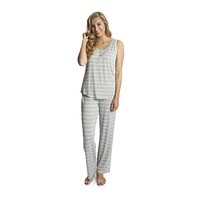 Everly Grey Maternity Joy Tank & Pants /Nursing Pajama Set