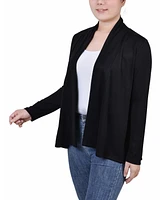 Ny Collection Women's Sleeve Swing Cardigan Sweater