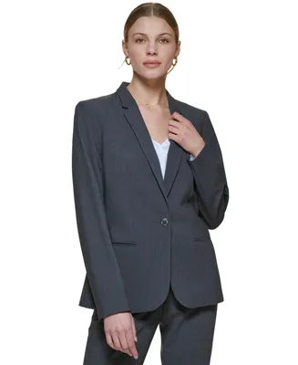 Calvin Klein One-Button Blazer, Regular and Petite Sizes