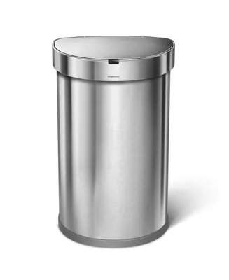 simplehuman Semi-Round Sensor Trash Can, 45 Liters