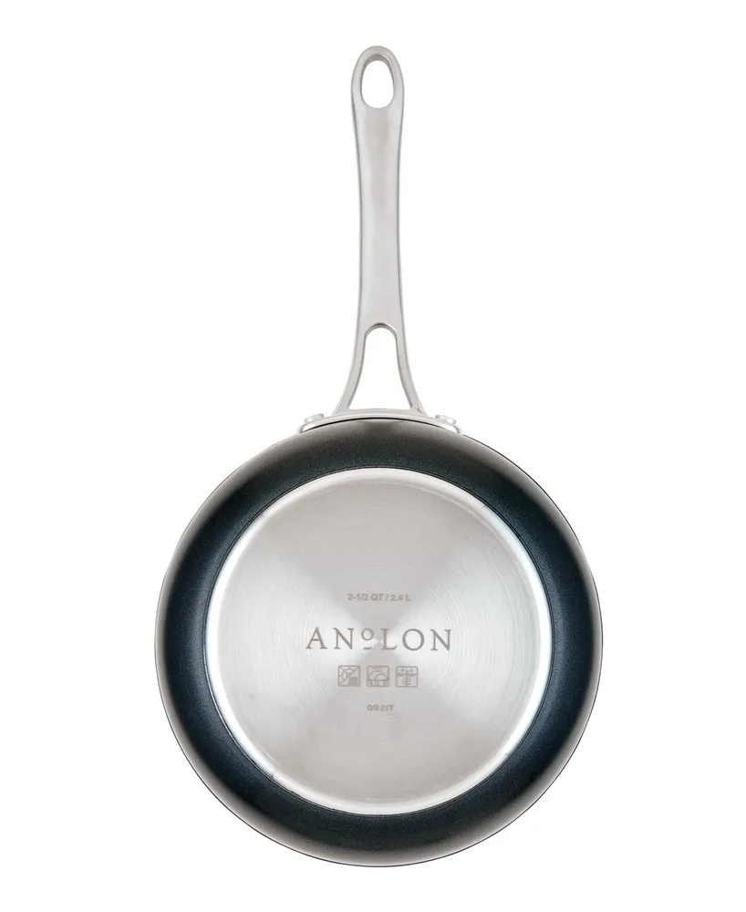 Anolon X Hybrid Nonstick Saucier Pan with Lid, 2.5-Quart