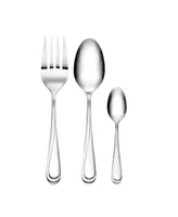 Hampton Forge 18/0 Stainless Steel Swirl Mirror 58 Piece Flatware Set, Service for 8