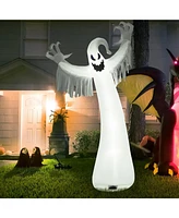 Costway Inflatable Halloween Blow Up Ghost Decoration w/ Built-in Led Light