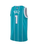 Men's and Women's Nike Lamelo Ball Teal Charlotte Hornets Swingman Jersey - Icon Edition