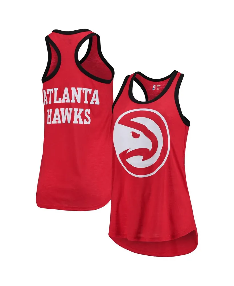 Women's G-iii Sports by Carl Banks Red Atlanta Hawks Showdown Scoop-Neck Racerback Tank Top