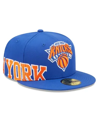 Men's New Era Blue York Knicks Side Split 59FIFTY Fitted Hat