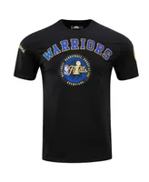 Men's Pro Standard Black Golden State Warriors 2022 Nba Finals Champions Double Knit Patch T-shirt