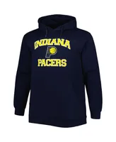 Men's Navy Indiana Pacers Big and Tall Heart and Soul Pullover Hoodie