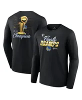 Men's Fanatics Black Golden State Warriors 2022 Nba Finals Champions Forward Roster Signature Long Sleeve T-shirt