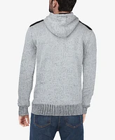 X-Ray Men's Full-Zip Sherpa Knit Hoodie Sweater