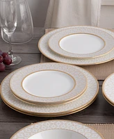 Noritake Noble Pearl Set Of 4 Dinner Plates, 11"