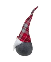 Northlight Plaid Chubby Gnome Christmas Decoration, 19"