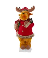 Northlight Lighted and Animated Musical Moose Christmas Figure, 24"