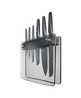 Cuisine::pro Id3 Black Samurai Sakai Knife Block Asset Set, 7 Piece