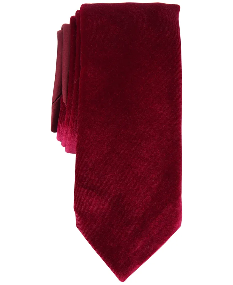 Alfani Men's Monroe Solid Velvet Tie, Created for Macy's