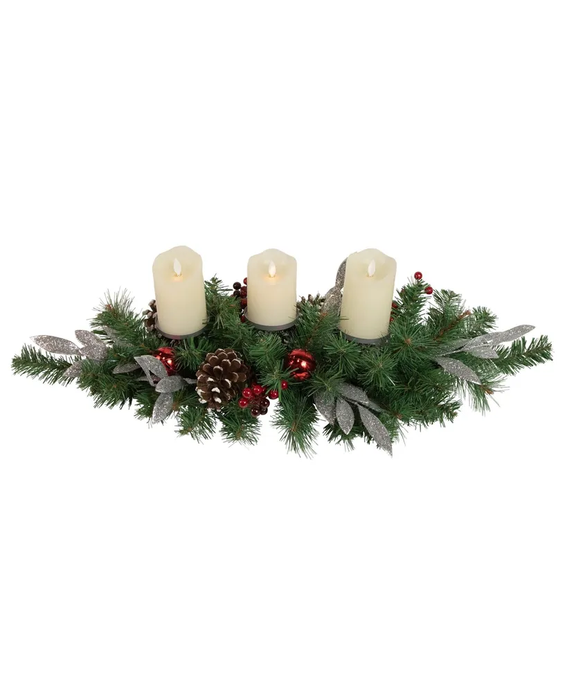 Woodland Pinecone Hurricane Candle Holder