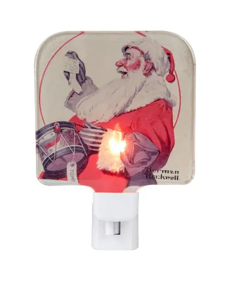 Northlight Norman Rockwell "a Drum for Tommy" Glass Christmas Night Light, 6"