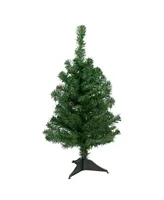 Northlight Medium Two - Tone Mixed Pine Unlit Artificial Christmas Tree, 2'