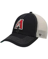 Men's '47 Black Arizona Diamondbacks Trawler Clean Up Trucker Snapback Hat